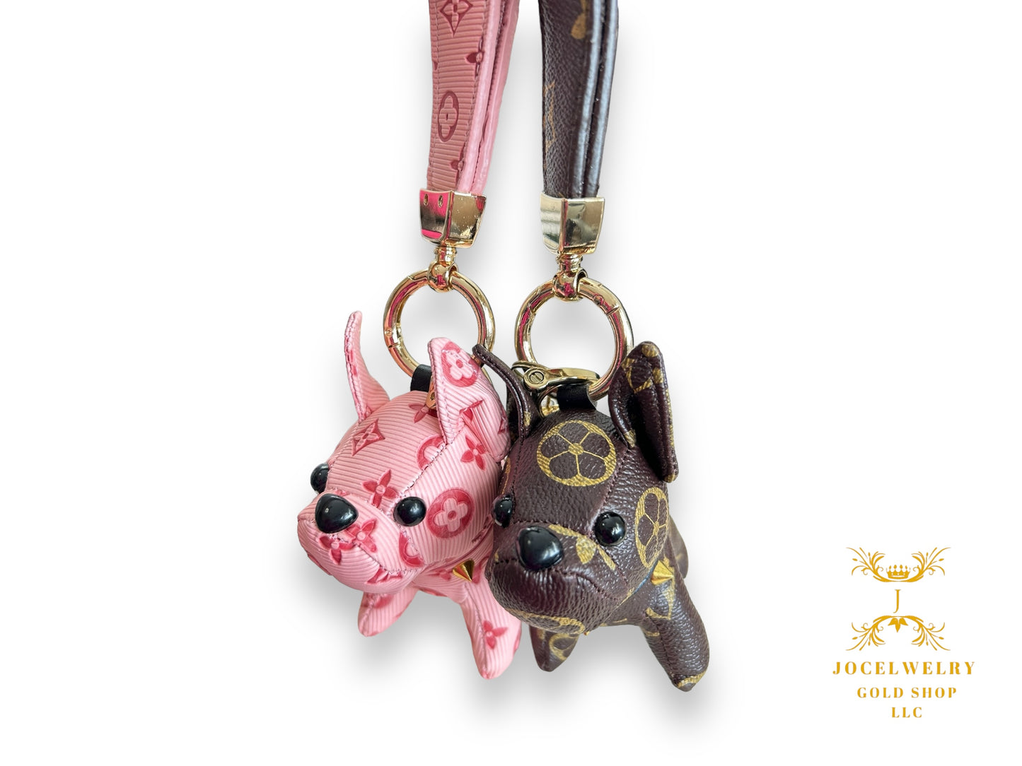 Z-Lucky dog key chain with 24 karat gold charm